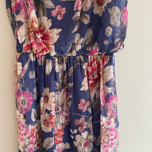 NWT Lara G. silk blend maxi dress size M - Picture 2 of 3
